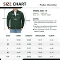 thumbnail image 6 of Iceglad Mens Full Zip Cardigan Sweater Casual Stand Collar Regular Fit Knit Sweater Fall Winter Ribbed Cardigan, 6 of 8