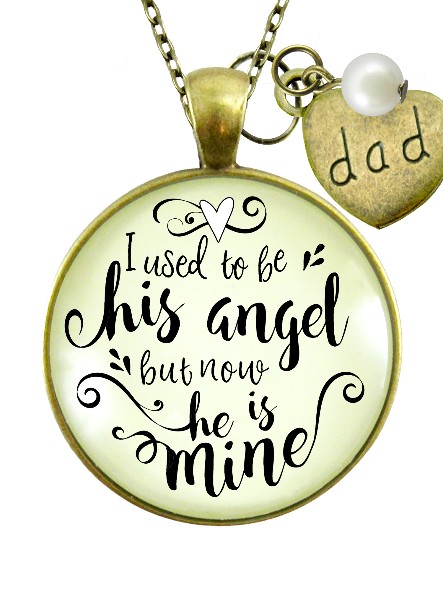 memorial necklace for dad with picture