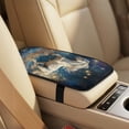 thumbnail image 4 of Xixirimido Car Seat Covers for Front Seats 5Pcs Car Accessories with Seat Belt Covers & Center Console Cover Universal Fit for SUVs,Vans,Trucks,Sedans, White Horse Galaxy, 4 of 8