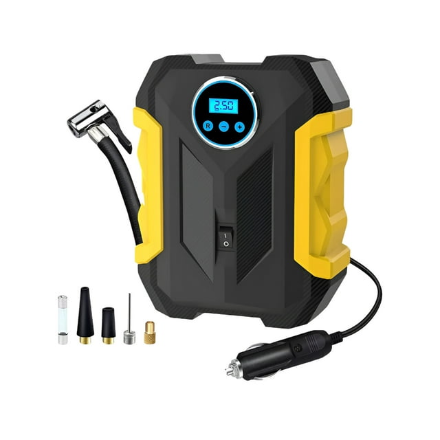 Inflador De Neumático Portátil De 12v Cc Compresores De Aire Xtellar amarillo