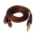 thumbnail image 5 of 4x 6.35mm To 2rca Cable, Rca Cable Gold Plated, 6.35mm Male To 2 Rca Male, Rca Stereo Audio Adapter Cable - 1.5m, 5 of 5