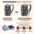 thumbnail image 5 of Fegat Vacuum Backpack for Travel,New Upgrade 60L Expandable Compression Bag with One-Button,Pump & TSA Lock,Vacuum Seal Backpack Flight Approved,Carry on Backpacks for Travel Business, 5 of 10