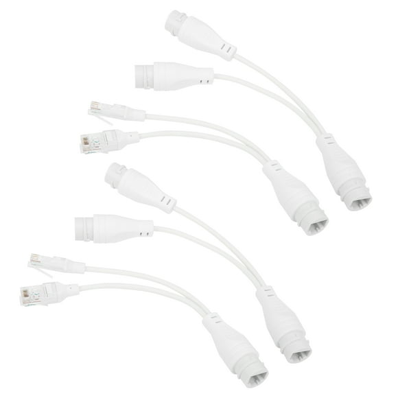 POE Adapter Cable, 2Set ABS Plastic POE Splitter, Waterproof for IP Cameras APs