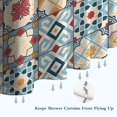 thumbnail image 6 of Multicolor Ethnic Geometric Patchwork Pattern Shower Curtain 72"x72" ,Bathroom Decorative Shower Curtains Set with 12 Hooks,Modern Waterproof Washable Shower Curtain, 6 of 6