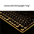 thumbnail image 2 of facefd USB Wired Gaming Keyboard Orange Light Backlit Waterproof Silent Mechanical Keypad 104 Keys Luminous Keypads Entertainment, 2 of 4