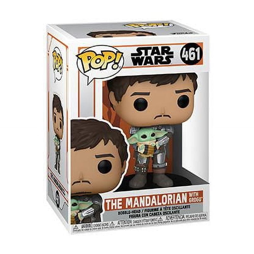 Funko POP Star Wars: Mandalorian- Mando Holding Child Vinyl Figure