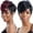 Black, variant on freetress equal synthetic hair wig - charlie (1 - jet black)