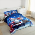 thumbnail image 3 of Castle Fairy 3-Piece Full Santa Deer Christmas Comforter Set, 3 of 8