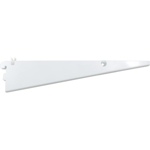 Double Track Shelf Bracket for Wire Shelf, 12 Inches, White by Stone Harbor Hardware