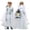 Clear, variant on YAYUBA Children's Raincoat Hidden Backpack Riding Rainwear Cartoon Print Long Medium Sized Children's School Poncho, Pink, 8-10 Years