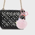 thumbnail image 2 of Unique Bargains 1 Pc Fashion Cute Coal Ball Handbag Charm Bag Accessories Pink, 2 of 5