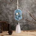 thumbnail image 5 of Aromatherapy Car Pendant - Tassel Wax Tablet with Immortal Flower Fragrance & Essential Oil Soybean Wax, 5 of 5