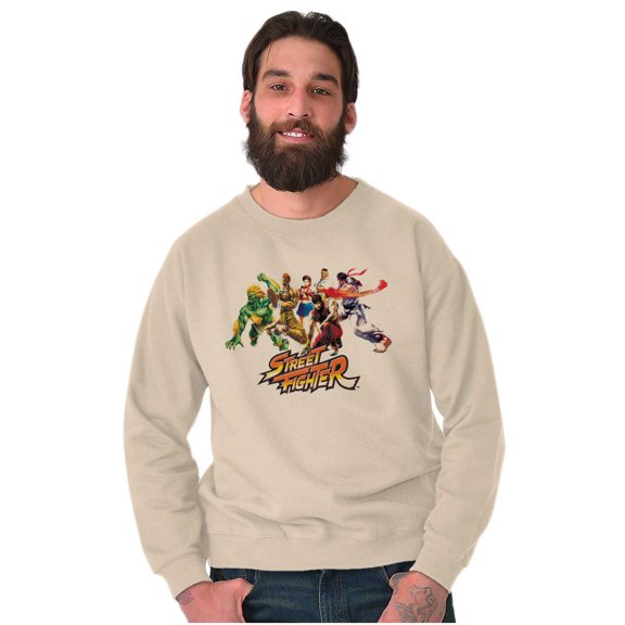 Street Fighter Video Game Characters Sweatshirt for Men or Women Brisco Brands S
