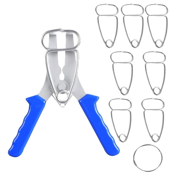 Miter Spring Pliers,Spring Clamp Pliers with 10Pcs Miter Clamps Woodworking Tool Miter Pliers Clips for Frames Moldings