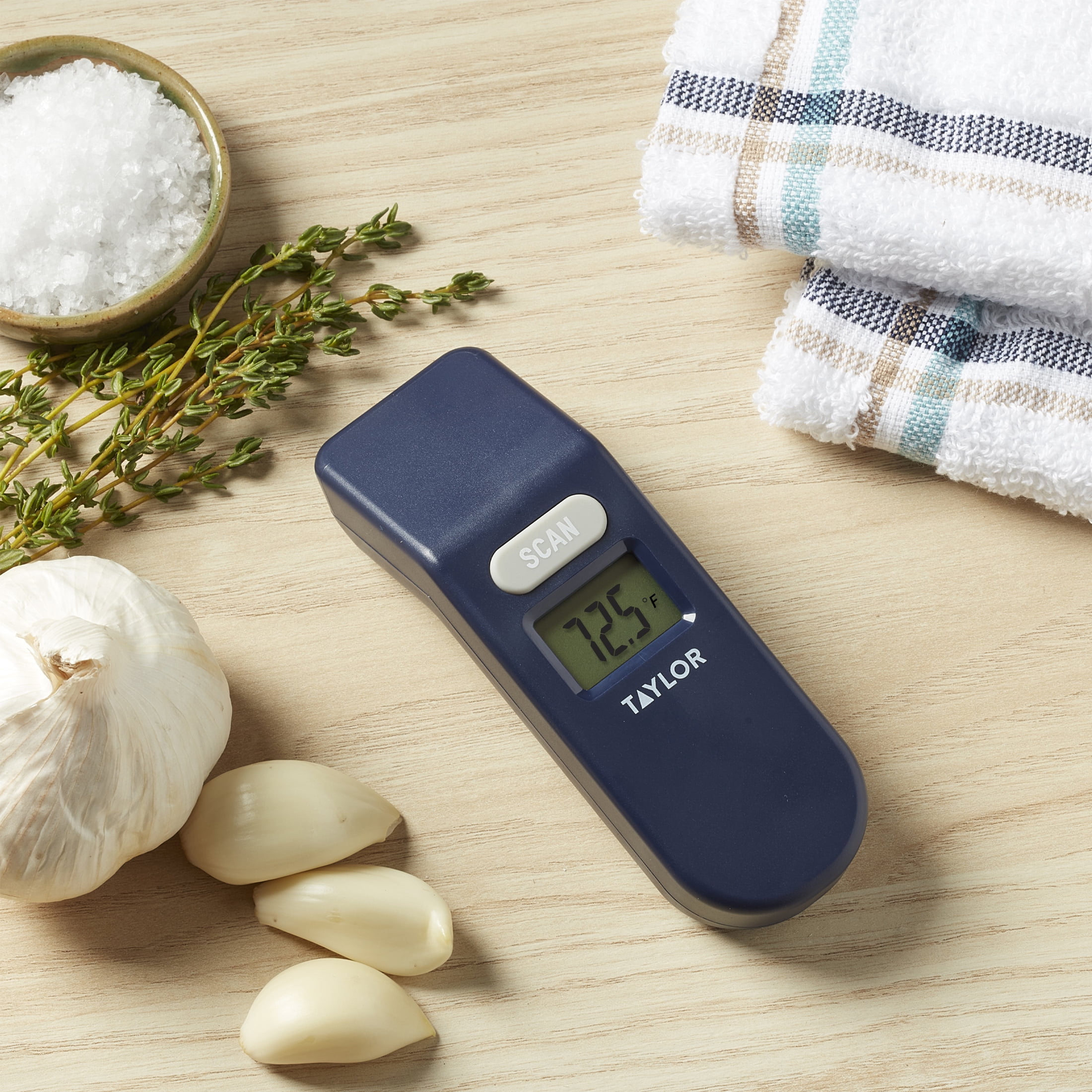 Taylor Non-Contact Infrared Surface Thermometer Gun for Grill & Pizza Oven, -58°F to 716°F