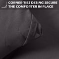 thumbnail image 4 of Queen Size Comforter Set - 7 Pieces, Bed in a Bag Bedding Sets with All Season Soft Quilted Warm Fluffy Reversible Comforter,Flat Sheet,Fitted Sheet,2 Pillow Shams,2 Pillowcases Black, 4 of 5