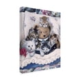 thumbnail image 4 of Trademark Fine Art Jenny Newland Kittens And Teddy Bear Canvas Wall Art - 14x19, 4 of 4