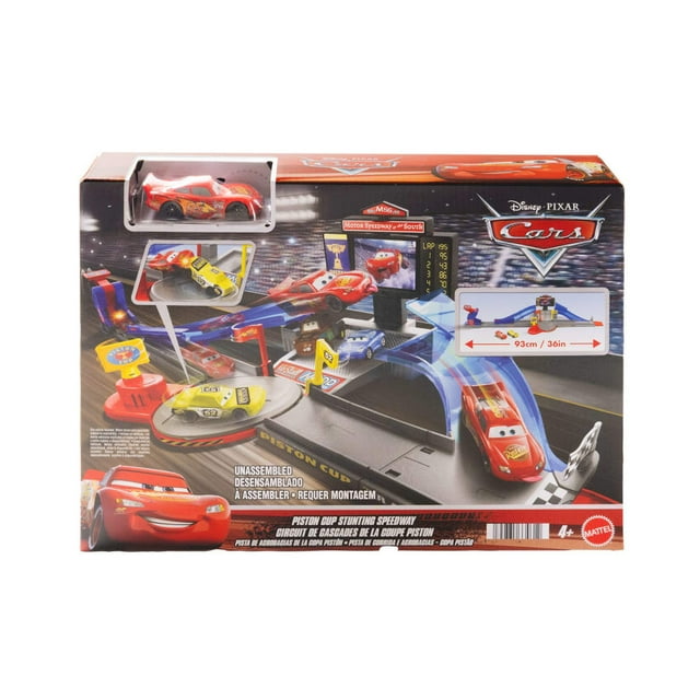 Pista de Juguete Mattel Cars de Disney y Pixar Pista de acrobacias de la Copa Pistón