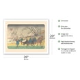 thumbnail image 2 of Kutsukake-shuku Station - from Sixty-nine Stations of Kiso Road - Vintage Japanese Ukiyo-e Woodblock Print by Hiroshige, Eisen c.1800s - Fine Art Matte Paper Print (Unframed) 20x26in, 2 of 4