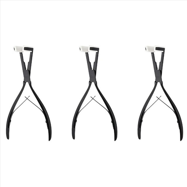 3X Cinta en Pinzas para Extensiones de Cabello Extensiones de Superficie de Acero Inoxidable Cinta de Sellado Abrazadera Alicates Herramienta