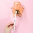 thumbnail image 4 of Unique Bargains 1 Set Cute Wall Mounted Toothbrush Holder with Cup for Bathrooms Orange 4.33"x3.35", 4 of 7