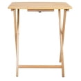 thumbnail image 4 of Mainstays Modern XL Oversized Folding Tray Table, Natural, 4 of 9