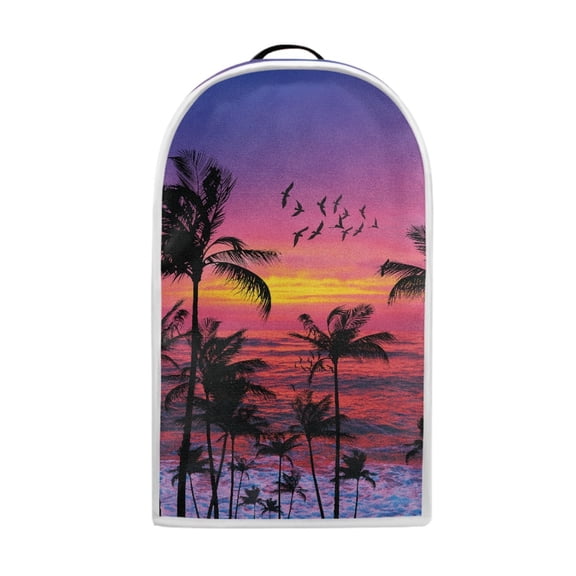 HELLHERO Tropical Sunset Silhouette Dust Cover 1pc Polyester 15.94"H x 9.45"L x 7.28"W for Home Kitchen Indoor AntiSlip