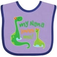 thumbnail image 3 of Inktastic My Nana Loves Me Grandson Boys Baby Bib, 3 of 4