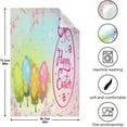 thumbnail image 5 of Happy Easter Kitchen Tea Towels Set of 1 Absorbent Hand Dish Towels, Pink Flowers Eggs Dishcloths Lint-Free 18x28 Inch Fast Drying for Cooking Baking Home Clean, 5 of 7