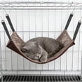 thumbnail image 4 of Cooling Cat Hammock Bed for Summer –Pet Cooling Mat for Crate or Cage, Portable Washable Polyester Pet Pad, Indoor Outdoor Travel, Blue/Pink/Gray/Brown, 4 of 6