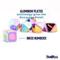 thumbnail image 4 of Set de Dados Metálicos 16mm Arcoíris Tostado Metallic Dice Games, 4 of 9