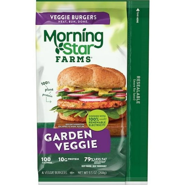 Morningstar Farms Garden Veggie Burgers, 9.5 Ounce -- 8 per case ...