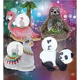 thumbnail image 5 of CoTa Global Sloth, Llama, Flamingo, Panda Snow Globe Set of 4 – Wild Animals Water Globe Figurines, Collectible Novelty Ornament for Home Decor, Gift for Birthdays, Christmas and Valentine – 45mm, 5 of 7