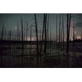 thumbnail image 2 of The Yellowstone Collection 18x13 Black Ornate Wood Framed with Double Matting Museum Art Print Titled - Night sky at Fountain Paint Pots, Yellowstone National Park, 2 of 4