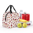 thumbnail image 6 of Lsque Red Mushroom Pattern Lunch Bag Women/Men Insulated Lunch Box,Small Leakproof Cooler Food Lunch Containers Reusable High Capacity Lunch Tote Bags, 6 of 6
