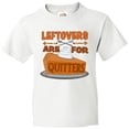 thumbnail image 3 of Inktastic Leftovers are for Quitters with Pumpkin Pie Youth T-Shirt, 3 of 5