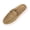 Brown, variant on Coffee Ladies Trendy Half Slippers Flock Material Ethnic Closed Toe Comfort Shoes