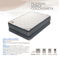 thumbnail image 3 of Colchón Mundial Doble Colchoneta Beige Clásica beige Individual, 3 of 4