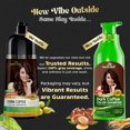 thumbnail image 3 of (6 pack) Herbishh Hair Color Shampoo - Magic Dye for Gray Hair, Lasting Color in Minutes - 1000 Ml, 3-In-1, Ammonia-Free (Dark Coffee), 3 of 6