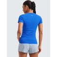 thumbnail image 2 of Remera CRZ YOGA sin costuras, transpirable, para correr y yoga, talle grande, 2 of 4