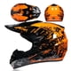 thumbnail image 4 of Naiovety Casco de scooter de amplia aplicación con salida de aire trasera Cascos de bicicleta de cara completa Casco de bicicleta de montaña Ciclismo flores naranjas S, 4 of 6
