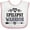 White and Pink, variant on Inktastic Epilepsy Warrior Awareness Support Girls Baby Bib