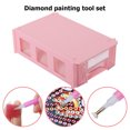 thumbnail image 4 of Caja Almacenamiento Herramientas Multifuncional Ensamblable para Accesorios Pintura Diamantes, 4 of 9