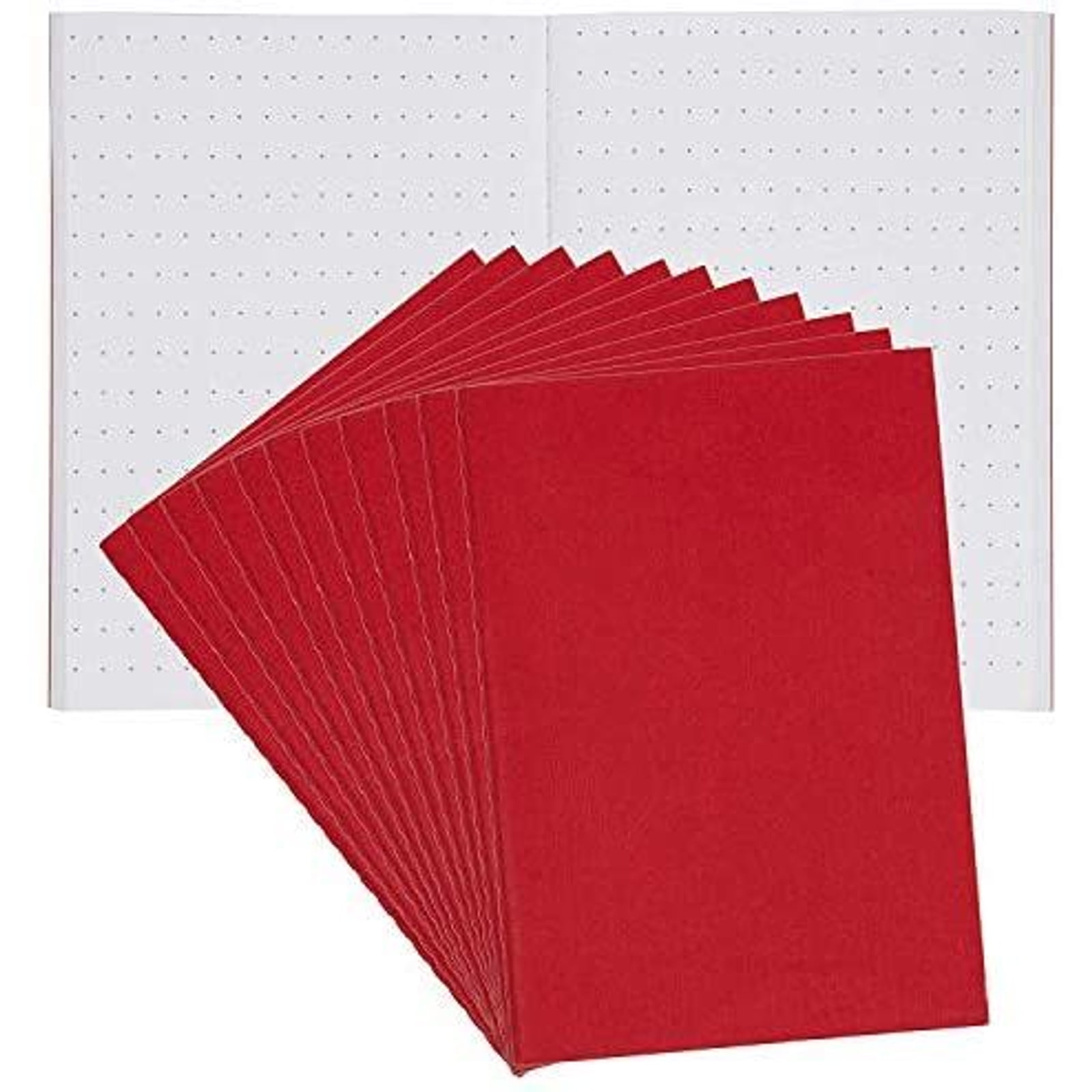 12Pack Pocket Journal Notebook Bulk, Grided Memo Notepad, Soft Cover