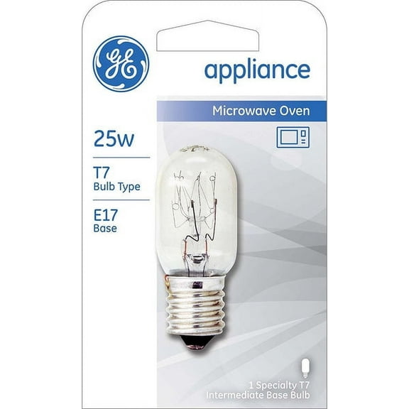 1 PC,GE Lighting 10692 Intermediate-Base Tubular T7 Appliance Light Bulb 25W, Clear