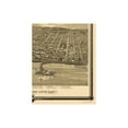 thumbnail image 2 of Historic Panoramic View - Muscatine Iowa - Andreas 1875 - Vintage Wall Art, 2 of 4