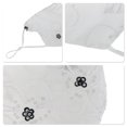 thumbnail image 3 of Unique Bargains 1 Pc Five-petal Flower Sunscreen Mask Lace White Flower, 3 of 5