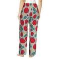 thumbnail image 3 of Uemuo Tomato Pattern Women's Wide Leg Palazzo Lounge Pants with Pockets Light Weight Loose Comfy Casual Pajama Pants-X-Large, 3 of 9