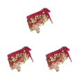 thumbnail image 1 of Thinsony Beautiful Belly Dance Waist Chain Intricate Rose Red 3Set, 1 of 1
