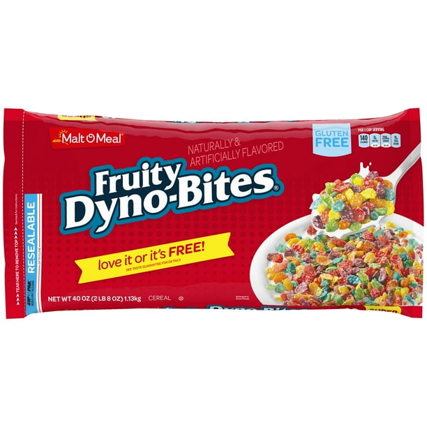 Malt-O-Meal Fruity Dyno Bites® Gluten Free Breakfast Cereal, Bulk ...